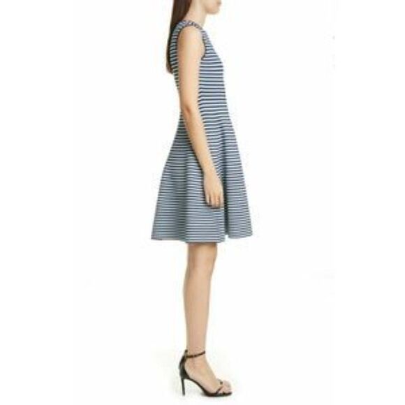 Akris Punto Stripe Fit & Flare Sweater Dress - Picture 3 of 16